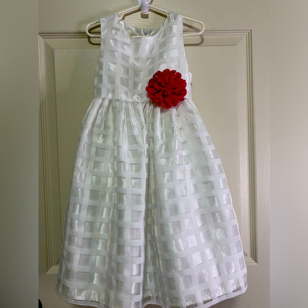 American Princess White A-Line Dress Size 5.